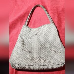 Coach Gray Monogram Tote Bag